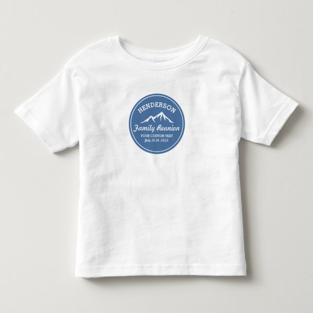 Vintage Family Reunion Trip Cool Mountain Peaks Toddler T-shirt (Front)