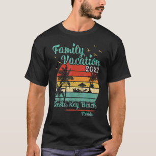 Vintage Family Vacation 2022 Florida Siesta Key Be T-Shirt