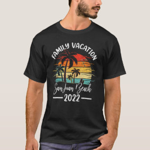 Vintage Family Vacation 2022 Puerto Rico San Juan T-Shirt