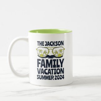 Vintage Family Vacation Beach Holiday Personalized