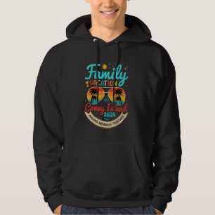 Vintage Family Vacation Coney Island 2025 New York Hoodie