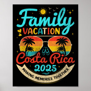 Vintage Family Vacation Costa Rica 2025 Costa Rica Poster