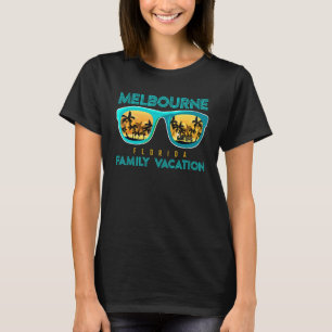 Vintage Family Vacation Florida Sunglasses Melbour T-Shirt