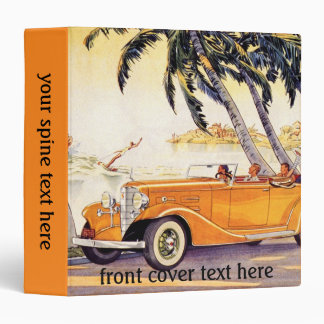 Vintage Family Vacation in a Convertible Car Binder