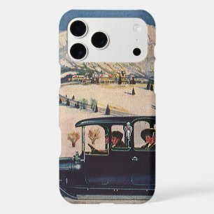 Vintage Family Vacation in Antique Automobile Car iPhone 17 Pro Max Case