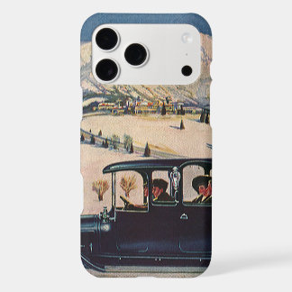 Vintage Family Vacation in Antique Automobile Car iPhone 17 Pro Max Case