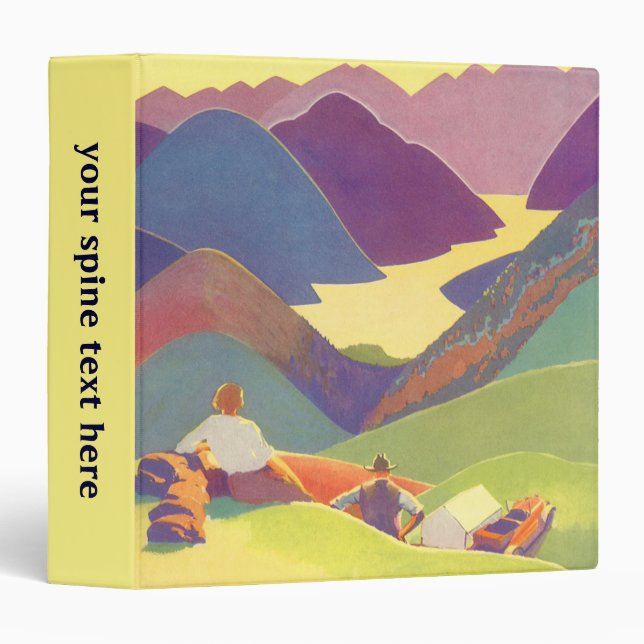 Vintage Family Vacation, Picnic in the Mountains Binder (Front/Spine)