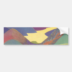 Vintage Family Vacation, Picnic in the Mountains Bumper Sticker