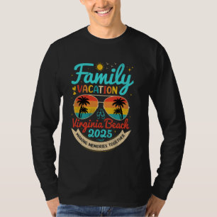 Vintage Family Vacation Virginia Beach 2025 Virgin T-Shirt