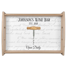 Vintage Family Wine Bar Signature Serving Tray