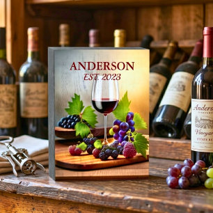 Vintage Family Wine Wooden Box Sign