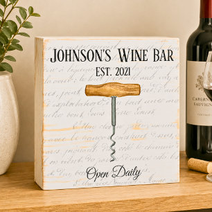 Vintage Family Wine Wooden Box Sign