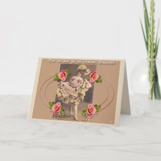 Vintage Fancy Dancer Greeting Card
