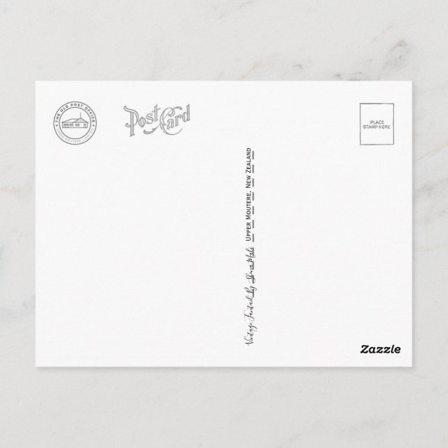 Vintage Fantail Postcard (Back)