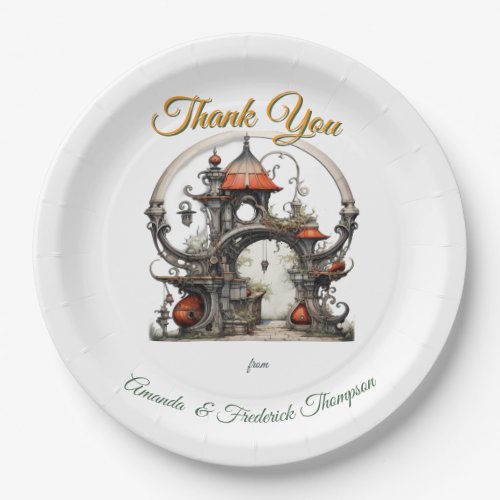 Vintage Fantasy Art Paper Plates