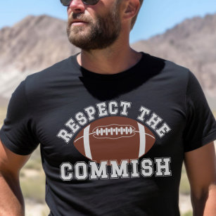Vintage Fantasy Football Respect the Commish FFL T-Shirt