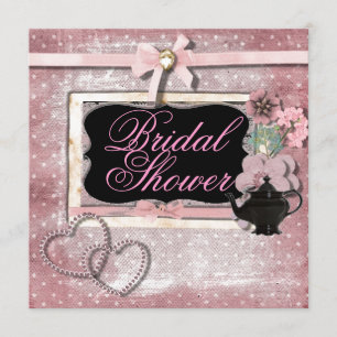 Vintage Fantasy Tea Party Bridal Shower Invitation