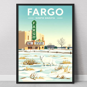 Vintage Fargo North Dakota Poster