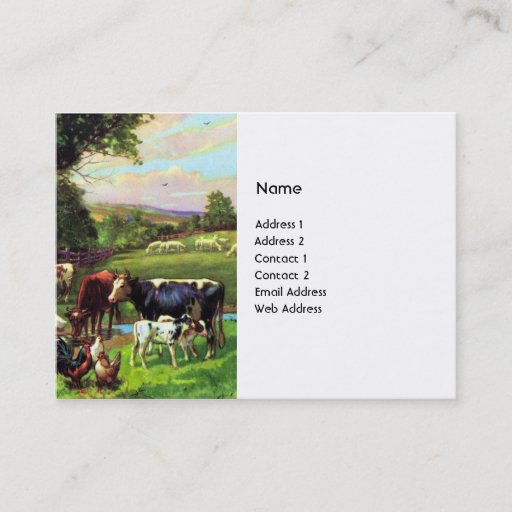Customizable Vintage Farm Business Card Templates