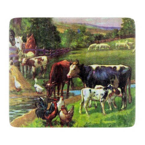 Vintage Farm Cutting Board