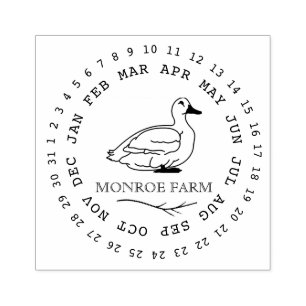 Vintage Farm elegant Duck Egg Carton Stamp