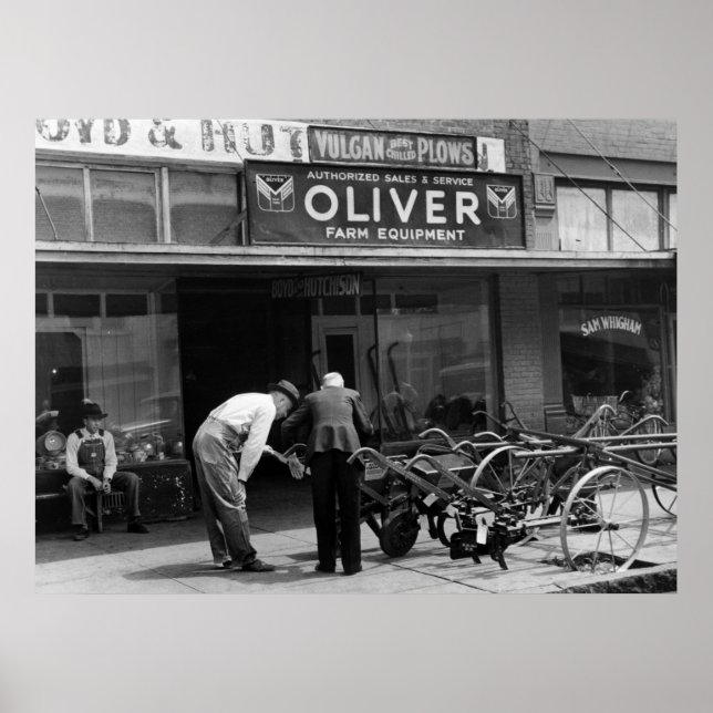 Vintage Farm Equipment, 1930s Poster (Front)