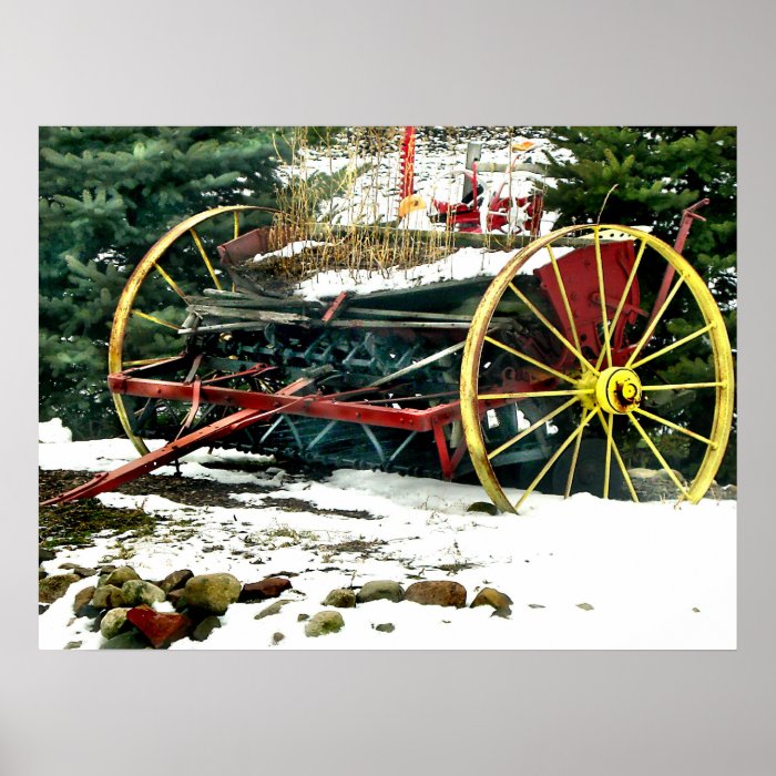 Vintage Farm Equipment Print