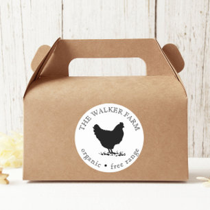 Vintage Farm Fresh Eggs Classic Round Sticker