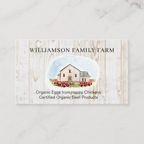 Vintage Farm Fresh Eggs  Meat Farmhouse  Business Card