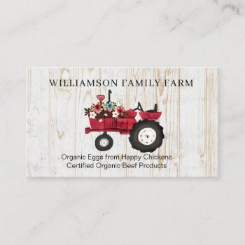 Vintage Farm Fresh Eggs & Meat Farmhouse  Business Card by shabbychicgraphics at Zazzle
