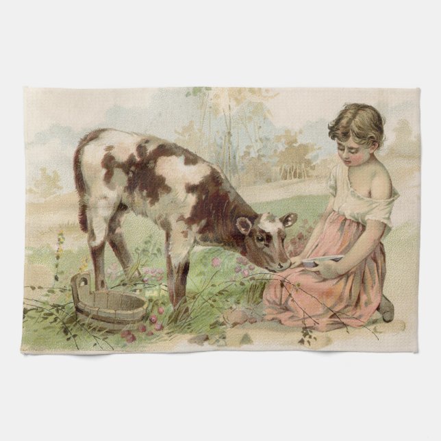 Vintage Farm Kitchen Towel (Horizontal)
