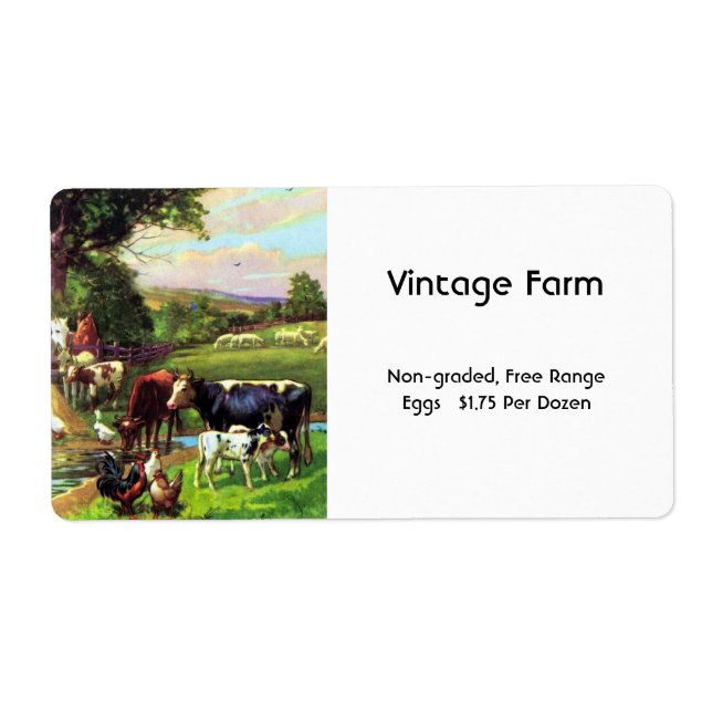 Vintage Farm Label (Front)