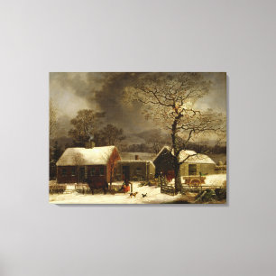 Vintage Farm Life Canvas Print