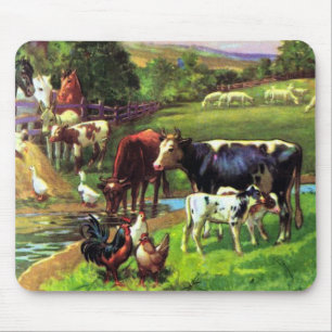 Vintage Farm Mouse Pad