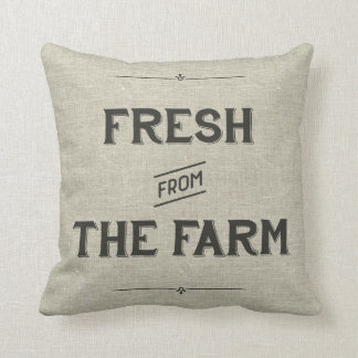 Vintage Farm Pillow - Fresh From the Farm