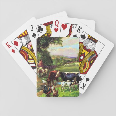 Vintage Farm Playing Cards