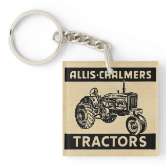 Vintage Farm Tractor Keychain