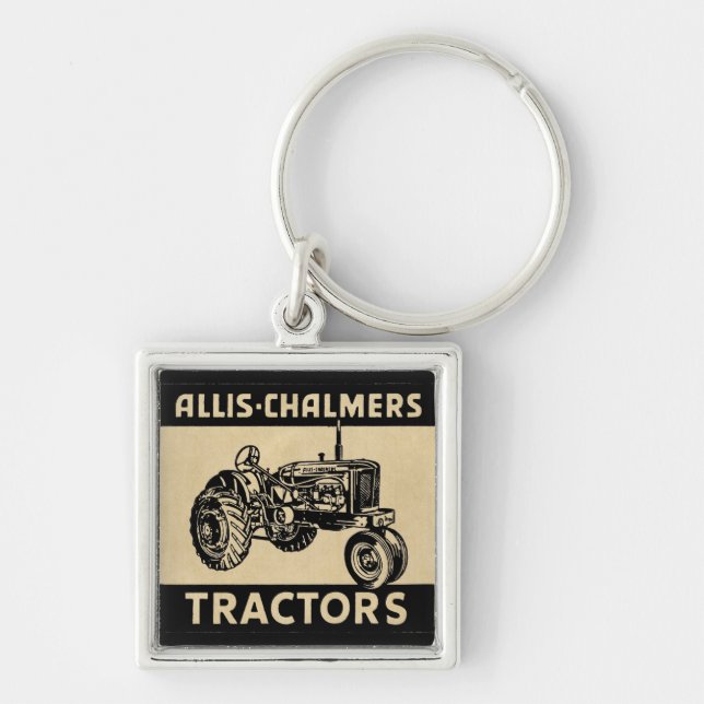 Vintage Farm Tractor Keychain (Front)