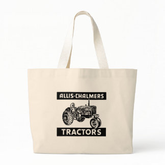 Vintage Farm Tractor Large Tote Bag