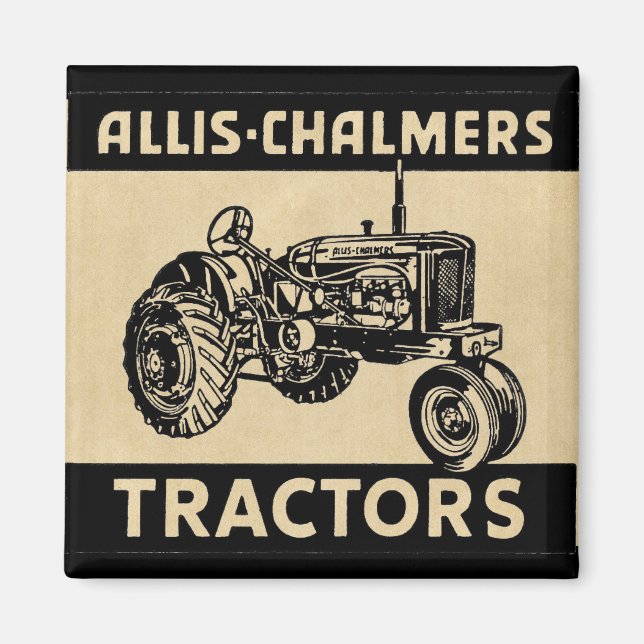 Vintage Farm Tractor Magnet (Front)