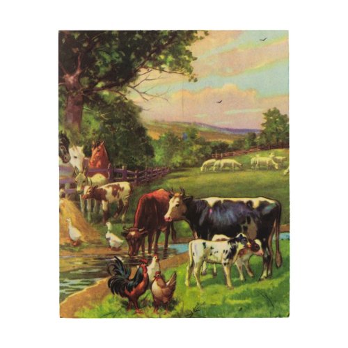 Vintage Farm Wood Wall Art