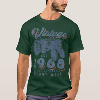 Vintage Farmer Tractor established 1968 54th Birth T-Shirt