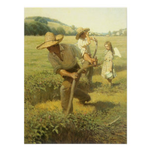 Vintage Farmers, Back to the Farm by NC Wyeth Poster