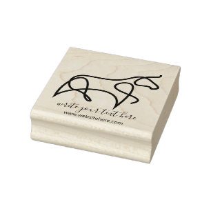 Vintage Farmhouse Animal Bull Rubber Stamp