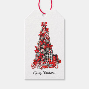 Vintage Farmhouse Christmas Tree Merry Christmas Gift Tags