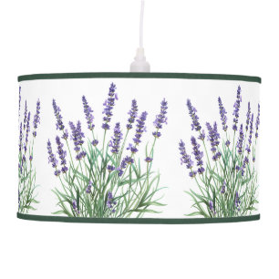 Vintage Farmhouse Decor Lavender Garden Flower Ceiling Lamp