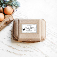 Vintage Farmhouse Egg Carton Label