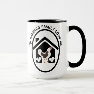 Vintage Farmhouse Organic Fresh Eggs Chicken Hen Mug