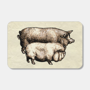 Vintage Farmhouse Pig Country Antique Livestock Matchboxes