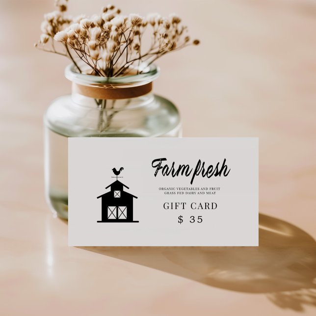 Vintage Farmhouse Playful Scipt Gift Card (Creator Uploaded)